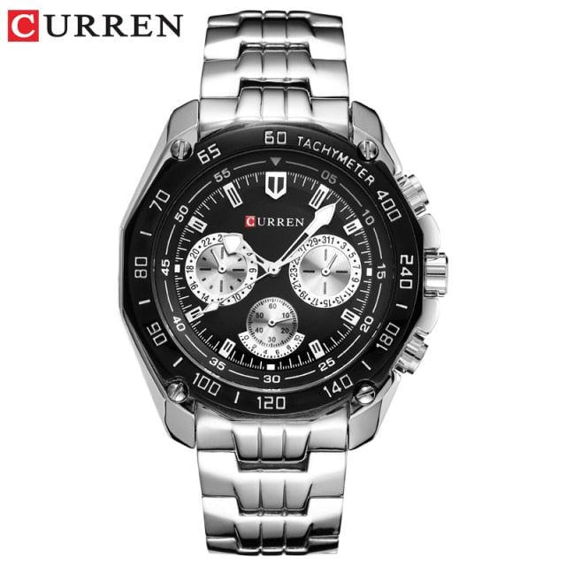 Fashion Curren Luxury Brand Man quartz full stainless steel Watch Casual Military Sport Men Dress Wristwatch Gentleman 2018 New