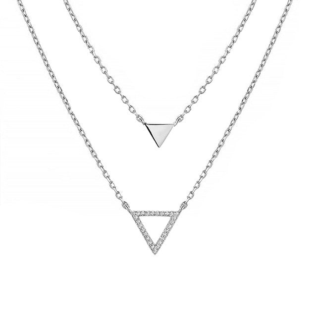 Simple style zircon jewelry geometry accessories women's necklace Party Gift