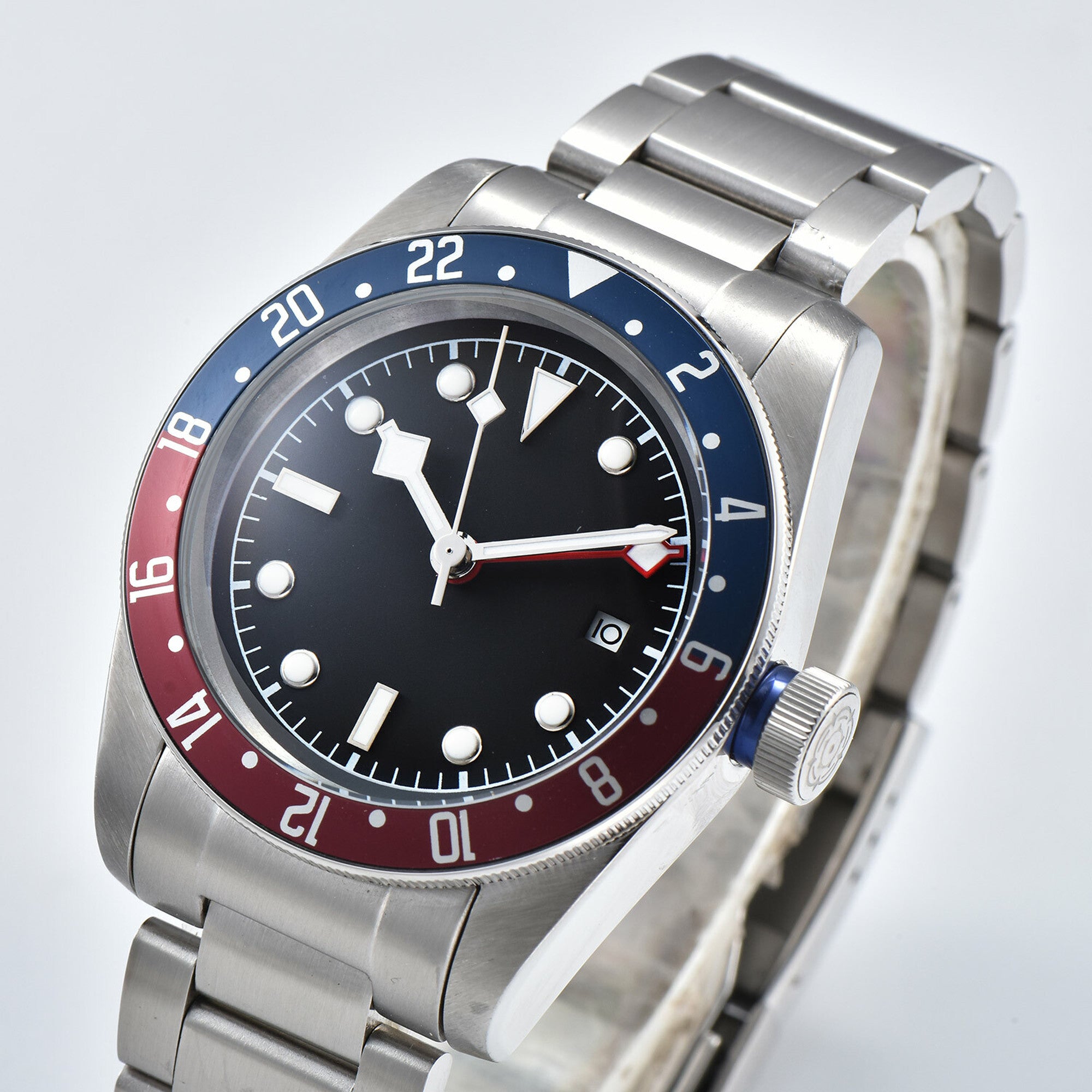Men's Mechanical Self-winding Black Bay GMT Watch / Blue, Red / Suit, Popular Brand / Fashion B46