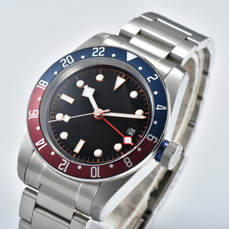 Men's Mechanical Self-winding Black Bay GMT Watch Red, Blue / Suit, Popular Brand / Fashion B52