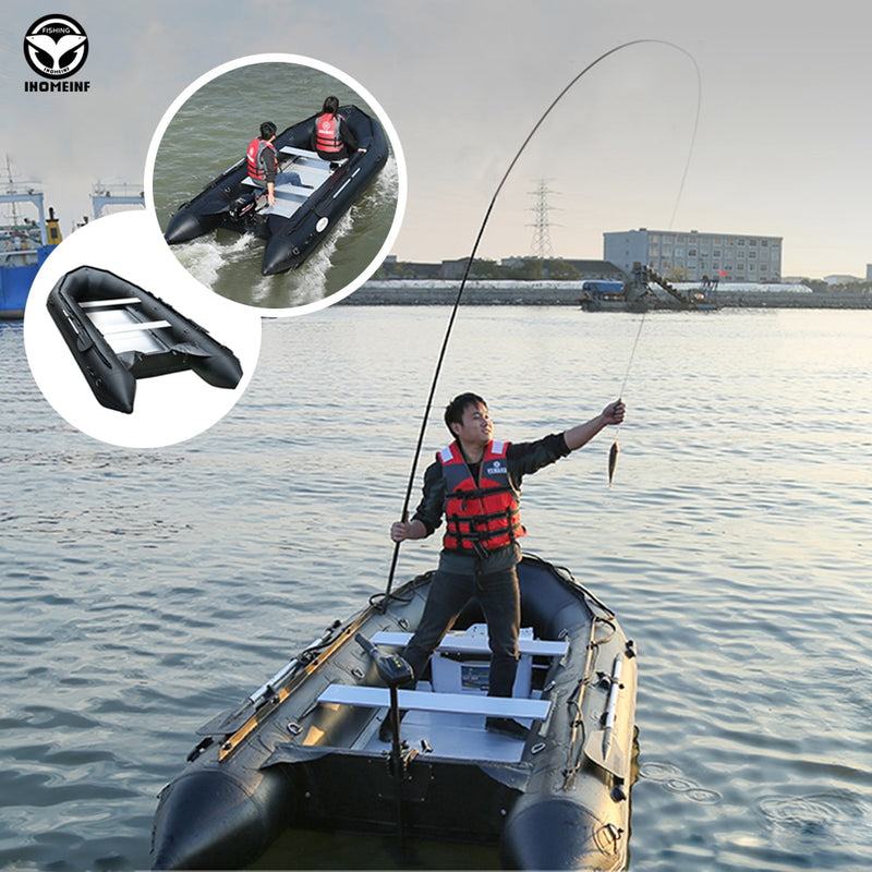 1.2 Mm Pvc Boat Inflatable Fishing Boats With Aluminum Floor Speed Boat Anti-Collision Rubber Boat Drifting Water Sports Boats