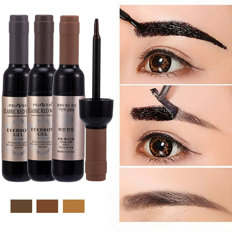 1 Pcs Eyebrow Gel Black Coffee Gray Peel Off Eye Brow Tattoo Shadow Eyebrow Gel Cosmetics Makeup for Women High Pigment Makeup