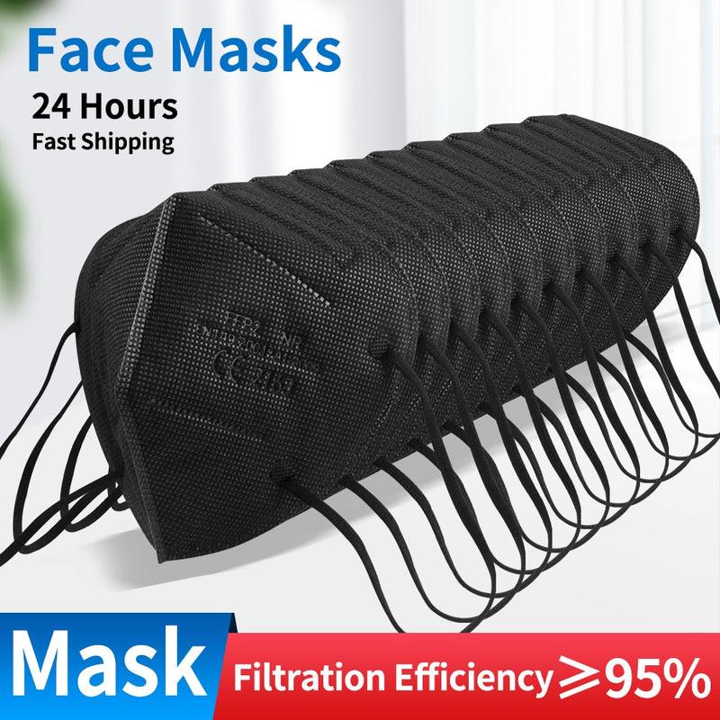 10-200 PCS Disposable Face Mask Industrial 5Ply Ear Loop Reusable Mouth Cover Fashion Fabric Masks face cover mascarilla new
