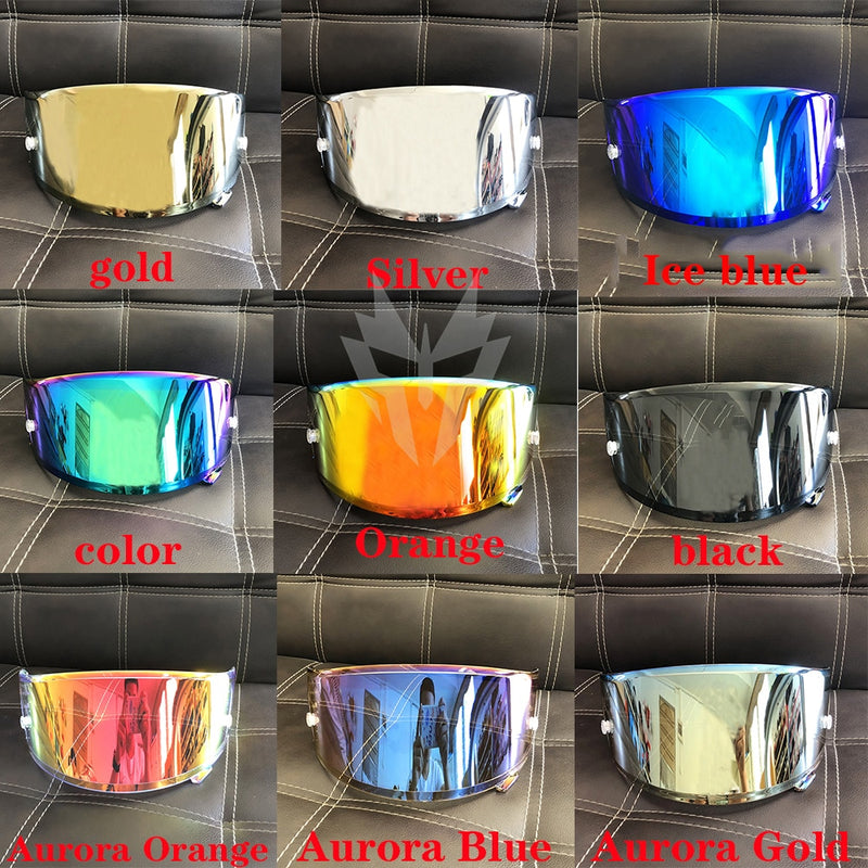 10 Colors Gold Iridium Motorcycle Full Face Helmet Visor Lens case for SHOEI X14 X-14 Z7 CWR-1 NXR RF-1200 X-Spirit 3 Visor Mask