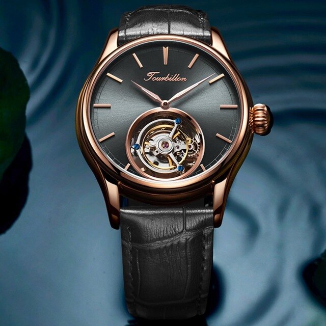 100% Real Original Tourbillon Watch Skeleton Mechanical Sapphire Mens Watches Top Brand Luxury Clock Men Relogio Masculino