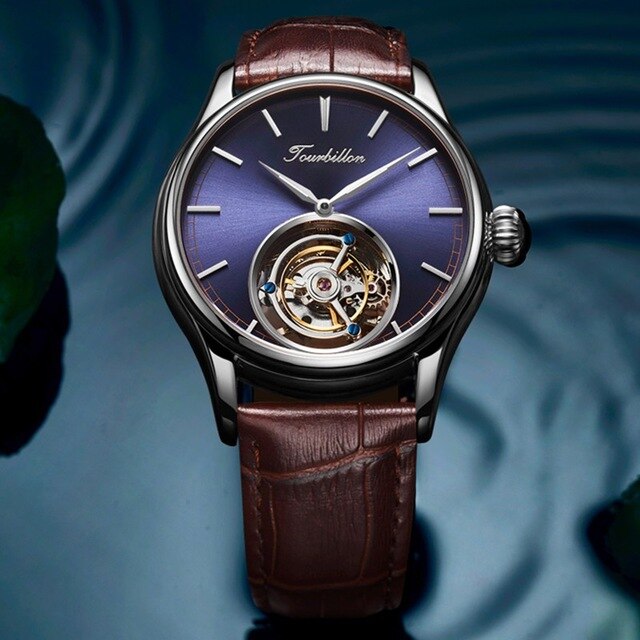 100% Real Original Tourbillon Watch Skeleton Mechanical Sapphire Mens Watches Top Brand Luxury Clock Men Relogio Masculino