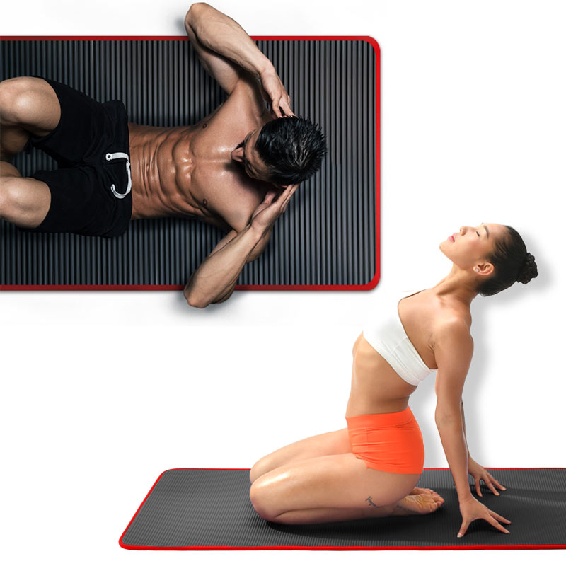 10mm Yoga Mat Extra Thick 1830*610mm NRB Non-slip Pillow Mat For Men Women Fitness Tasteless Gym Exercise Pads Pilates Yoga Mat