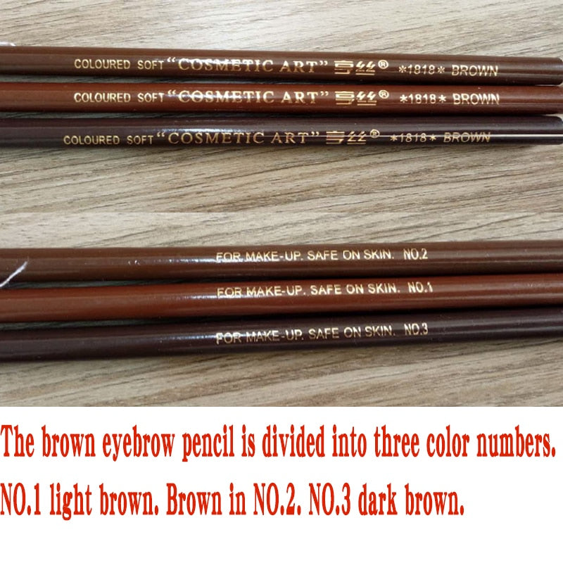 10pcs/set 5colors Available Eyebrow Pencil Shadows Cosmetics for Makeup Tint Waterproof Microblading Pen Eye Brow Natural Beauty