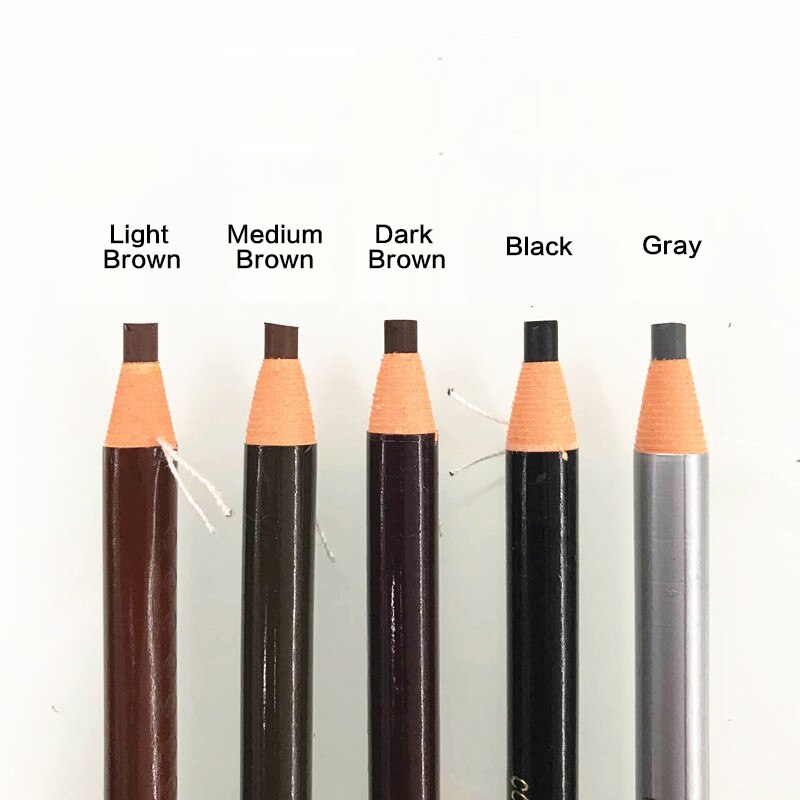 10pcs/set 5colors Available Eyebrow Pencil Shadows Cosmetics for Makeup Tint Waterproof Microblading Pen Eye Brow Natural Beauty
