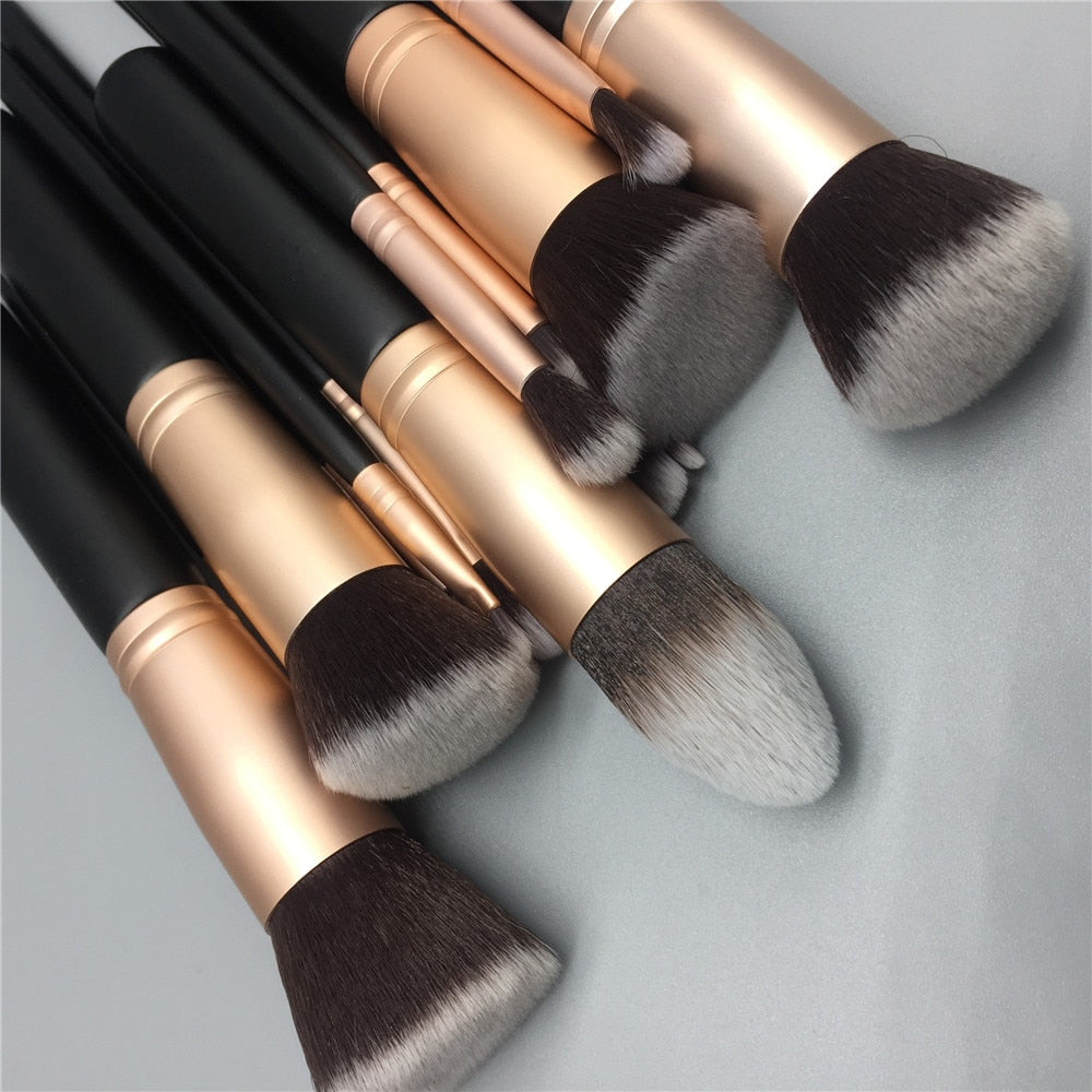 14pcs makeup brushes set for foundation powder blusher lip eyebrow eyeshadow eyeliner brush cosmetic tool