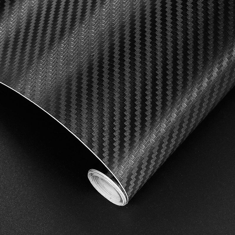 15x127cm 3D Carbon Fiber Vinyl Film Car Sticker Waterproof DIY Car Styling Wrap For Car Auto Vehicle Car Accessories Automobiles