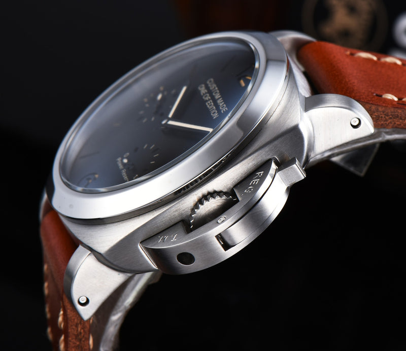 Parnis Military 42mm Self-winding Watch Men's Leather Belt ND / Suit, Popular Luxury Brand / Waterproof / Recommended P63