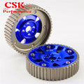 2 Pcs High Performance Cam Gears Pulley Kit Fits For 89-02 Nissan Skyline RB20 RB25 RB26 R32 R33 R34 Black/Blue/Red/Purple