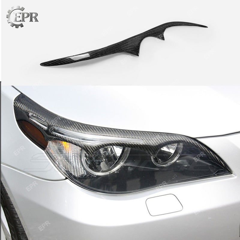 For SUBARU Legacy Carbon Fiber Eyebrow Trim 2007-2008 Body Kit Glossy Carbon Headlight Cover Tuning For Legacy Racing