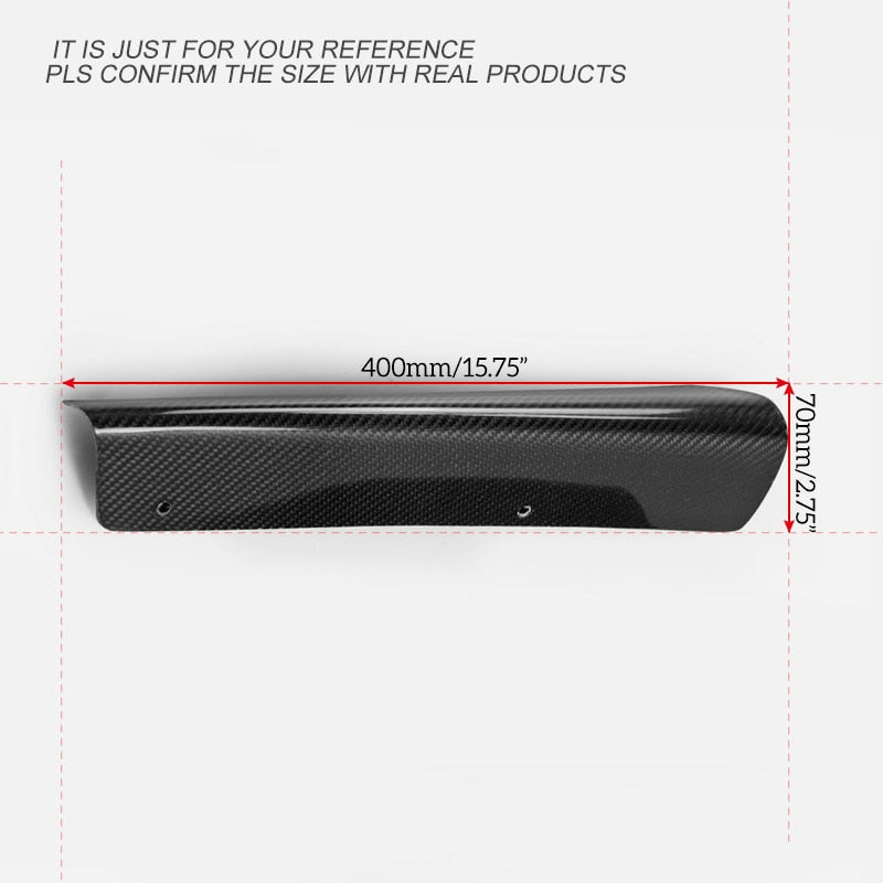 For Impreza 2014-2018 WRX STI S4 VAB VAF VRSA1 Style Carbon Fiber Rear Bumper Side Splitter Fin Glossy Fibre Spat Extension Lip