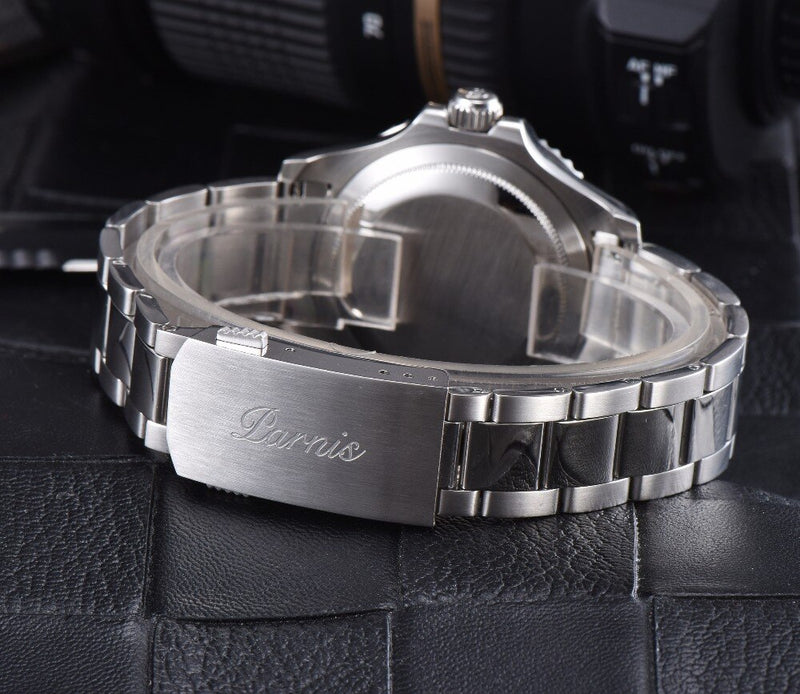 2017 Newlly Announced Parnis 40mm Automatic Watch Men Rotating Bezel Mechanical Men's Watches Folding Clasp Bracelt Calendar Man