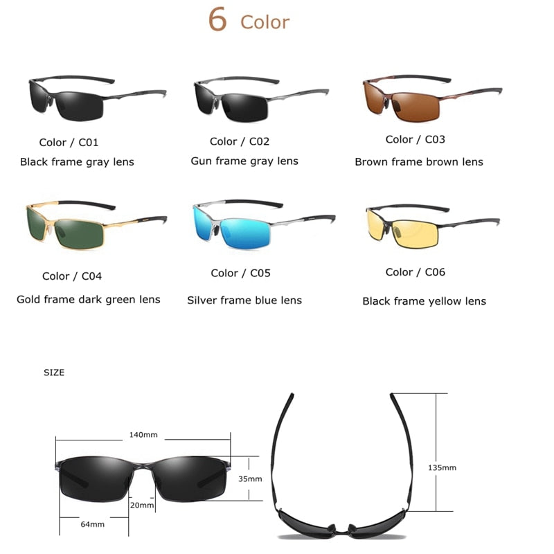 2019 Brand Polarized Sunglasses Men New Fashion Eyes Protect Sun Glasses With Accessories Male Driving Goggles Oculos De Sol