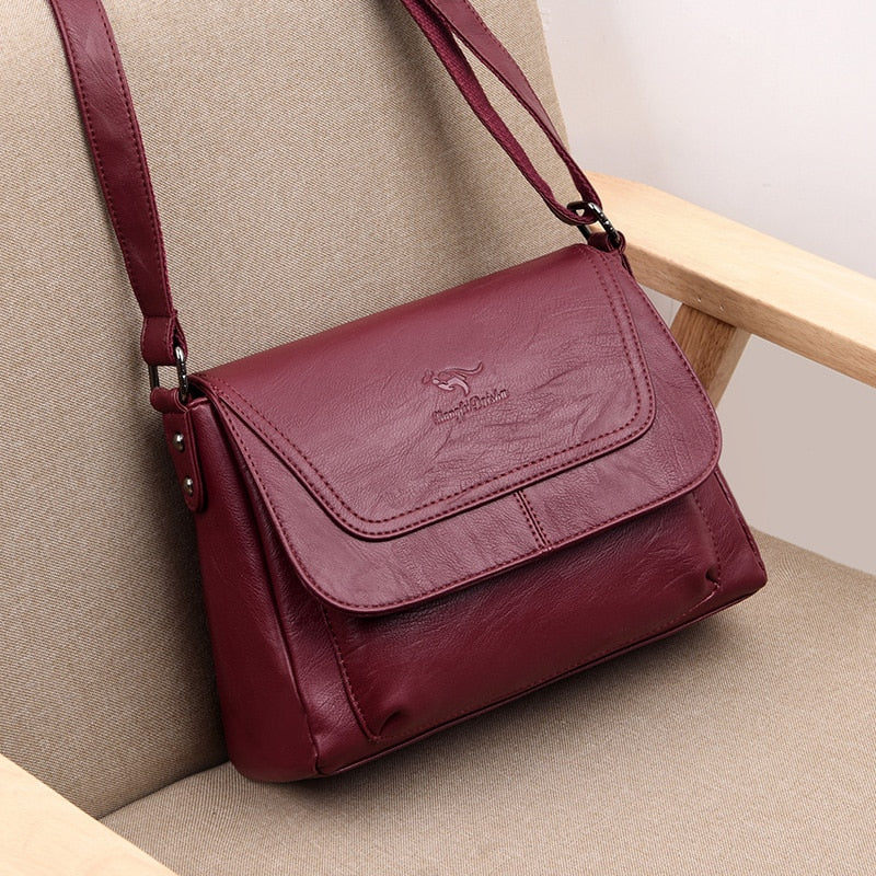 2019 Sac a Main Female leather Messenger Bags Leather Luxury Handbags Women Bags Designer Brand Ladies Crossbody Shoulder Bag