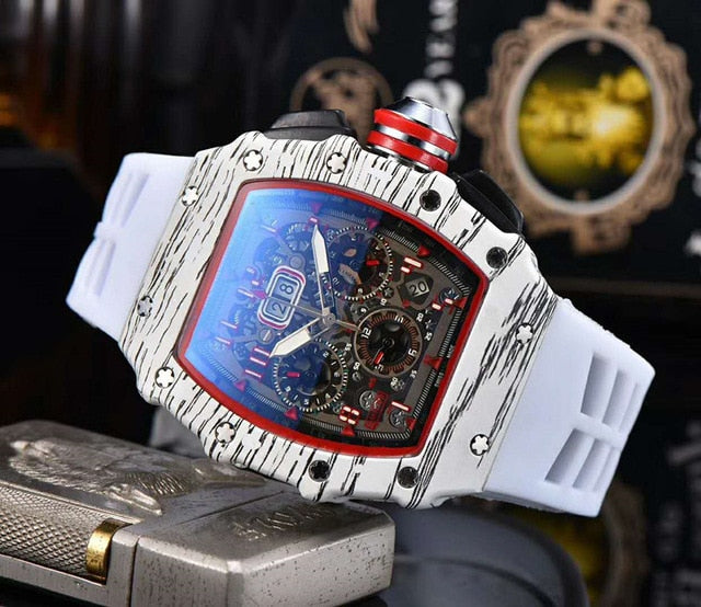 2020 AAA Richard full-function military watch diving 6-pin clock men's top brand luxury quartz watch reloj hombre Relogio Mille