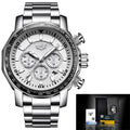 2020 LIGE Top Brand Luxury Mens Watches Full Steel Watch Male Military Sport Waterproof Watch Men Quartz Clock Relogio Masculino