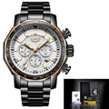 2020 LIGE Top Brand Luxury Mens Watches Full Steel Watch Male Military Sport Waterproof Watch Men Quartz Clock Relogio Masculino