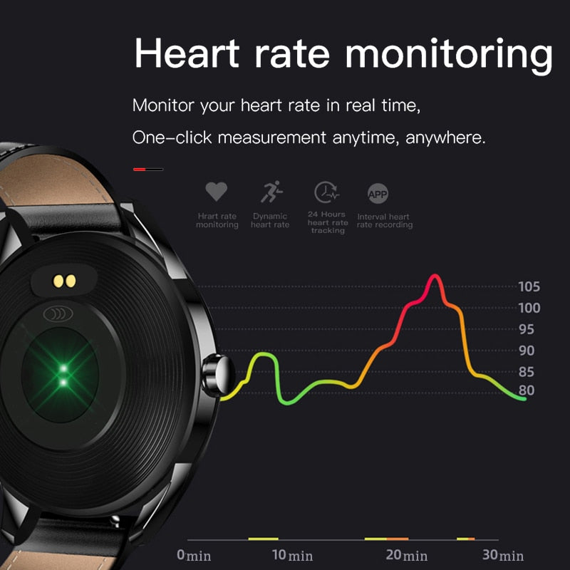 2020 New Color screen men sport smart watch Men Fitness tracker For iPhone/xiaomi Heart rate blood pressure function smartwatch