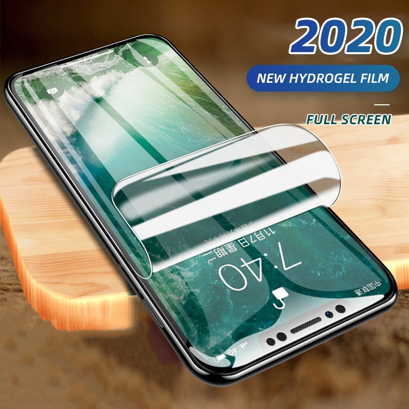 2020 New Hydrogel Film For iPhone 5 5S SE 7 8 Plus 6 Plus 12 Screen Protector iPhone X XS XR XS Max 11 Pro Max Soft Protective