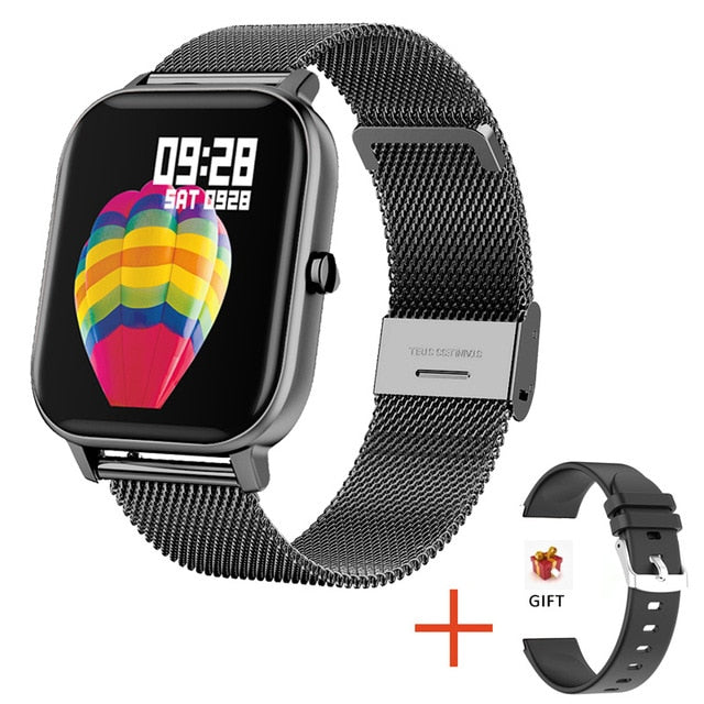 2020 New P8 Color Screen Smart Watch Women men Full Touch Fitness Tracker Blood Pressure Smart Clock Women Smartwatch for Xiaomi