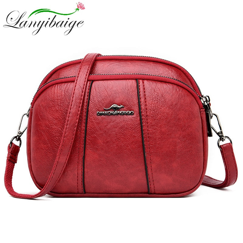 2020 New Women Handbag Fashion leather Shoulder Bag Small round bag Messenger Bag Sweet Woman Bag Solid Color Shoulder Bag