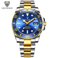 2021 LIGE New Watch Men Automatic Mechanical Tourbillon Clock Fashion Sport Diving Watch 100ATM Waterproof Luminous Watches Mens