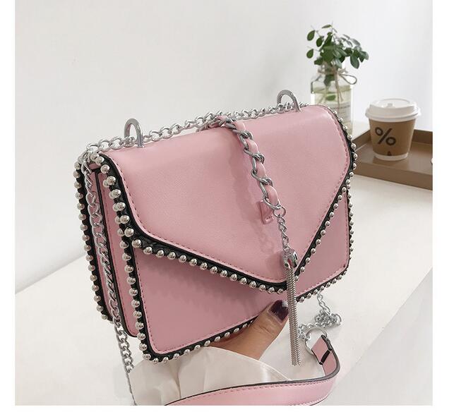 2021 Luxury Designer Crossbody Bag for Women Chain Shoulder Handbags Women's Famous Branded Trending Hand Bag Rhombus PU Leather
