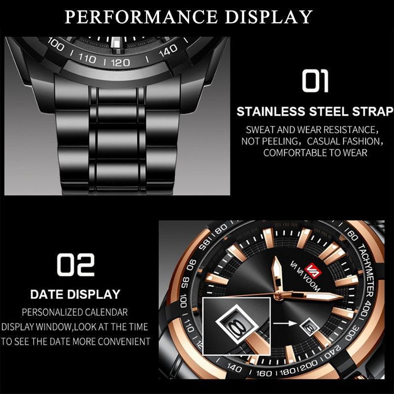 2022 Luxury Men Watch Casual Quartz Wristwatches Waterproof Montre Homme Relogio Masculino Zegarek Steeldive Watch Dropshipping