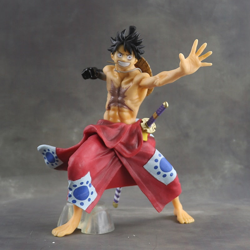 21 CM One Piece Figure WaNo Kuni No Umi Version Monkey D Luffy Oversea Limited PVC Action Figurine Model Figure Toy