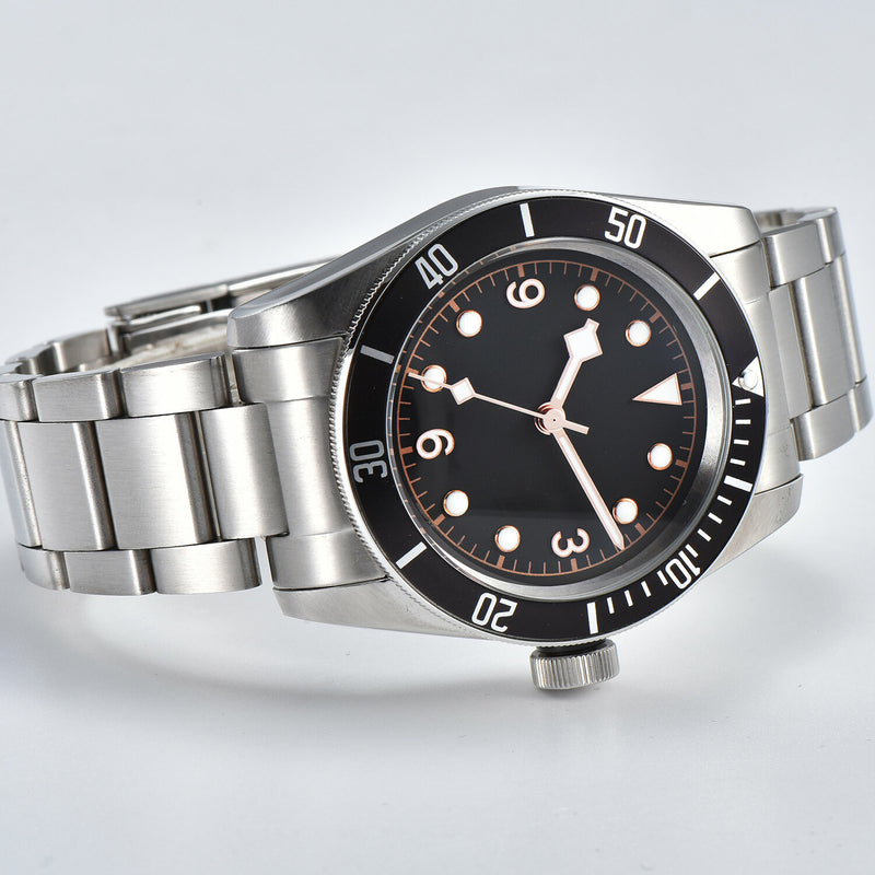 Men's mechanical self-winding black bay watch black, gold / suit, popular brand / fashion B53