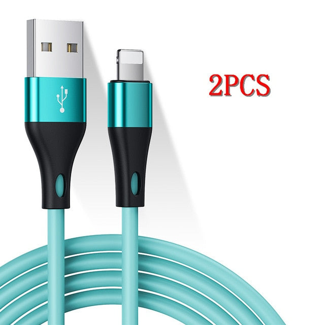 2PCS USB Cable For iPhone Cable 11 Pro Max Xs Xr X 8 7 6 6s 5s Plus iPad Fast Charging Cables Cord Data Cable For iPhone Charger