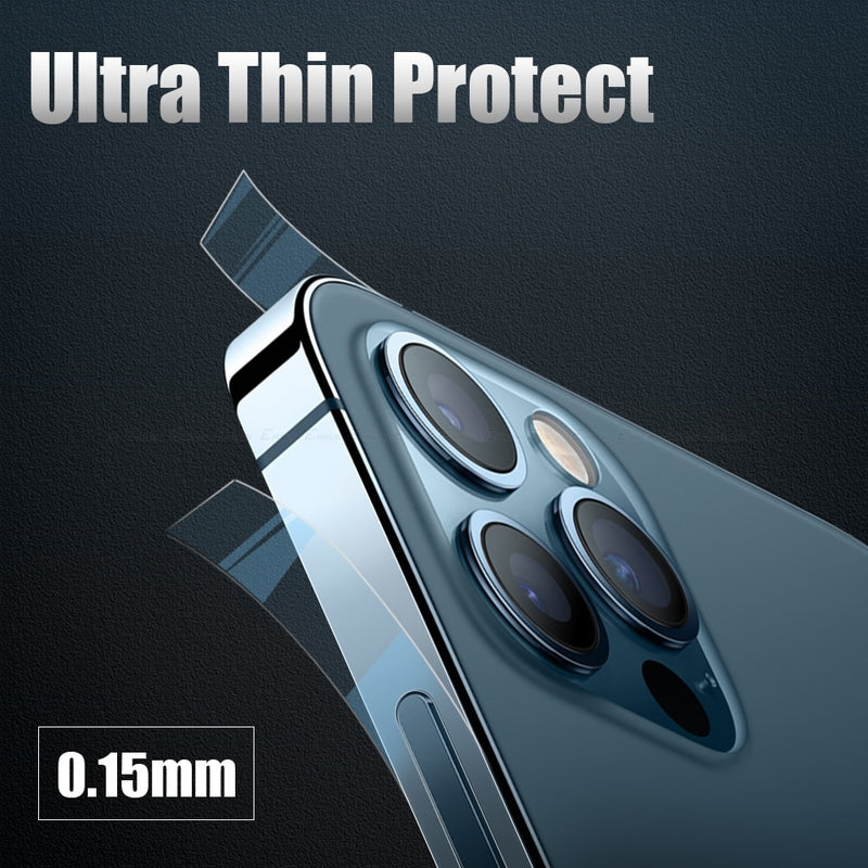 2sets/lot Matte Clear Phone Side Film For iPhone 12 Pro Max mini Border Frame Sticker Rim Protective Carbon Fiber Hydrogel Film