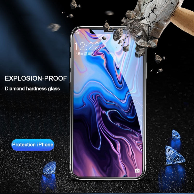 30D Full Cover Tempered Glass on For iphone 11 12 PRO MAX Screen Protector Protective Glass For iphone 11 12 X XR XS MAX Glass