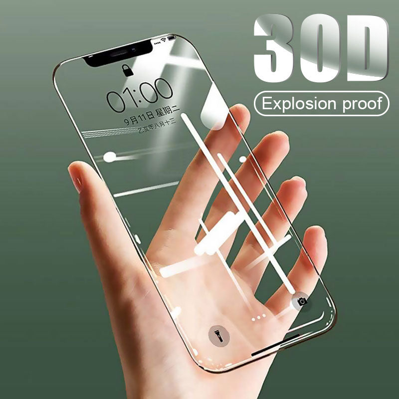 30D Full Cover Tempered Glass on For iphone 12 11 Pro Max Screen Protector Protective Glass For iphone 12 11 X XR XS Max Glass