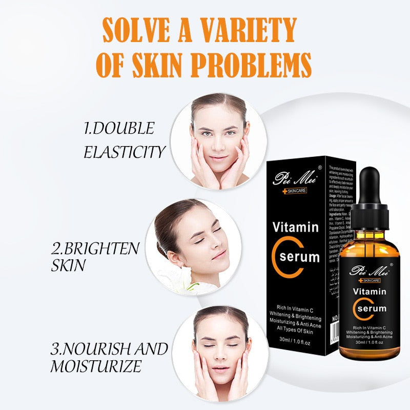 30ml Facial Repair Skin Serum Retinol Vitamin C Serum Firming Anti-Wrinkle Anti-Aging Anti Acne Serum Skin Care New ARRIVAL