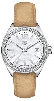 Tag Heuer Formula 1 Womens Diamond 35mm Watch Beige Light Brown