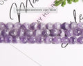 3A Factory price Natural Amethyst Round Loose Beads 15" Strand 4 6 8 10 12 14MM Pick Size amethyst For Jewelry Making Gemstone