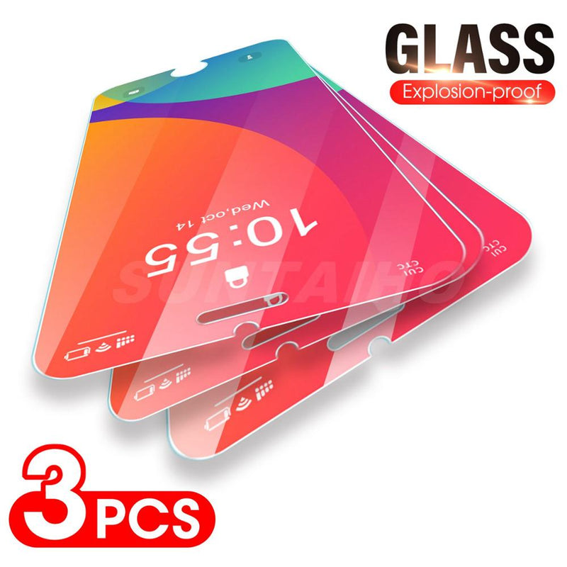 3Pcs Tempered Glass For iPhone 7 8 11 Pro Max XR XS X Screen Protector Glass For iPhone 5 4S 6 6s 7 8 Plus iPhone SE 2020 Glass