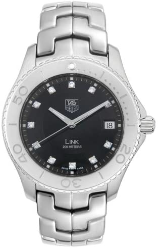 TAG Heuer Men's WJ1113.BA0570 Link Diamond Accented Stainless Steel Watch