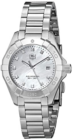TAG Heuer Women's WAY1413.BA0920 Aquaracer Analog Display Analog Quartz Silver Watch