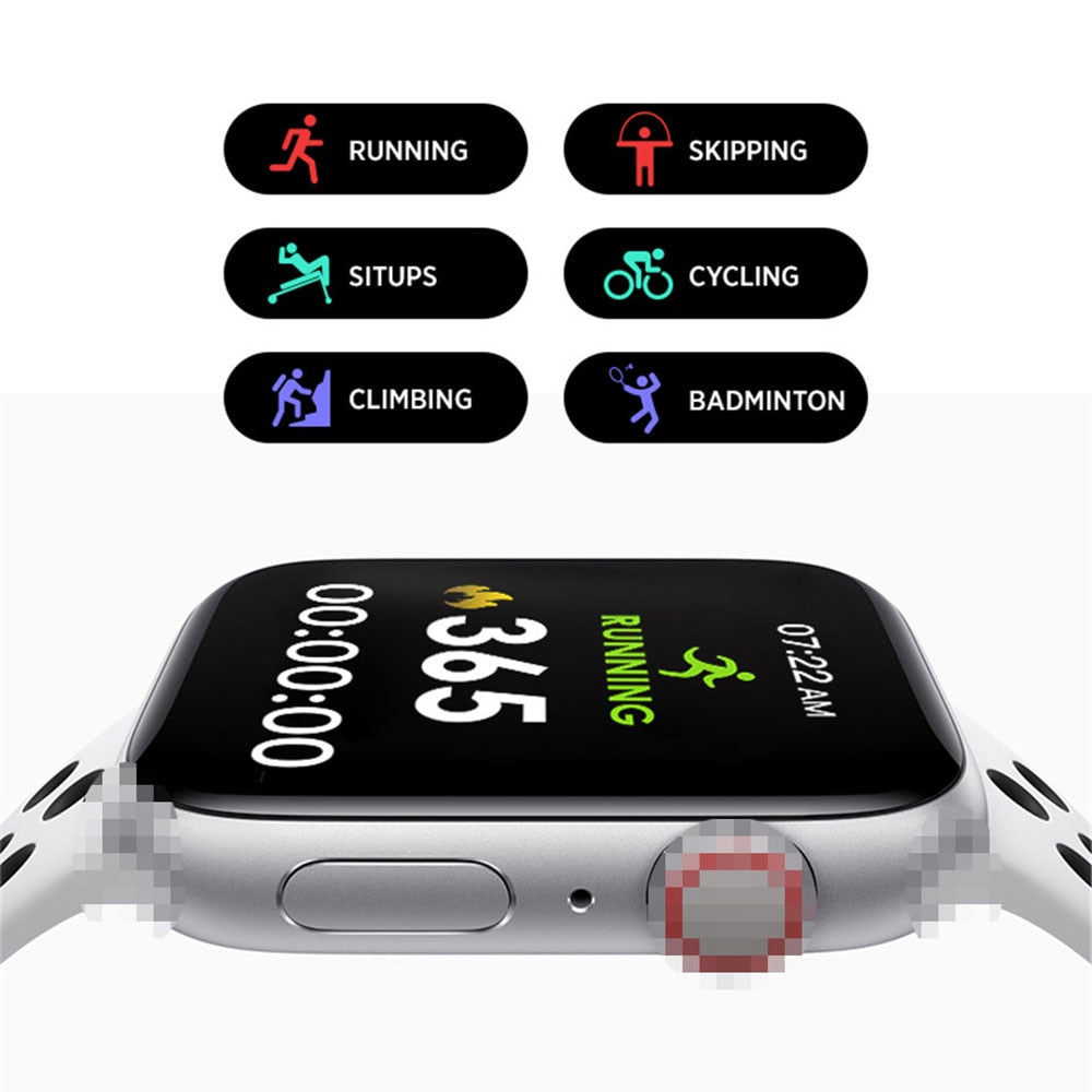44mm X6 Smart Watch Heart Rate Monitor Men Women Smartwatch for IOS iPhone 11 Android Phone PK IWO 11 10 8 IWO 12 Pro Drop Ship