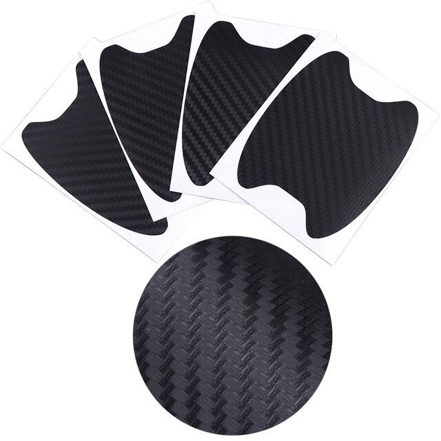 4pcs Car Door Handle Protection Film Invisible Universal Door Handle Stickers Carbon fiber Anti Scratch Stickers Car Styling