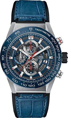 Tag Heuer Carrera Blue Skeleton Dial Automatic Mens Watch CAR201T.FC6406