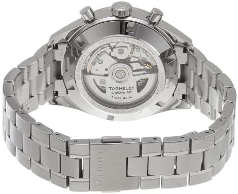 TAG Heuer Men's CAS2111.BA0730 Carrera Silver Dial Chronograph Steel Watch