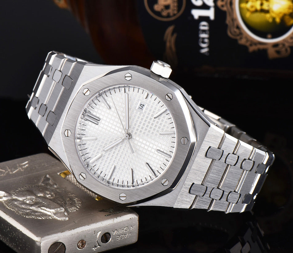 AP Men's Automatic Watch Royal Oak 41mm Sapphire Glass Mechanical Parnis AP74