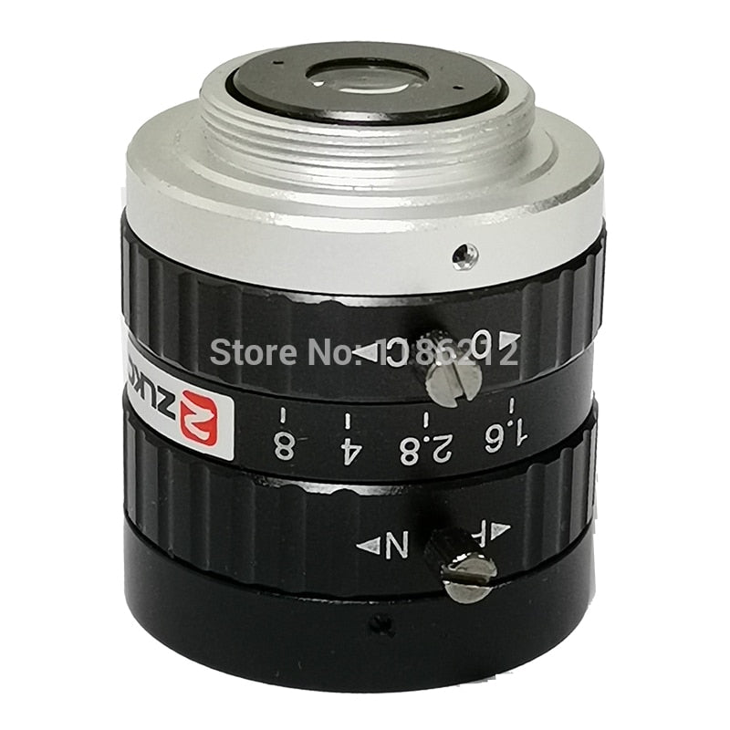 5MegaPixel C Mount 6mm FA Machine Vision fixed focal length lenses Industrial camera manual  Iris CCTV Lens low distortion